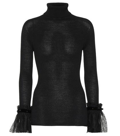 Philosophy Di Lorenzo Serafini Lace-trimmed Turtleneck Top