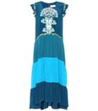 Peter Pilotto Lace-panelled Silk Dress
