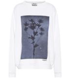 Acne Studios Flower Photo Cotton Sweatshirt
