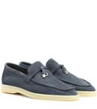 Loro Piana Summer Charms Suede Loafers