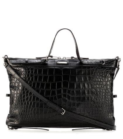 Saint Laurent Military Id Embossed-leather Tote