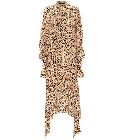 Rokh Printed Silk Dress