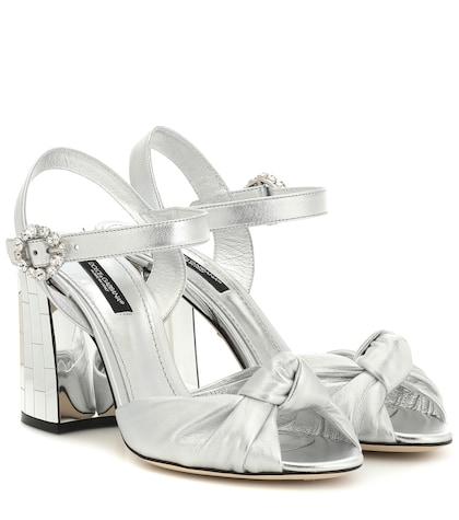 Jimmy Choo Mordore Metallic Leather Sandals