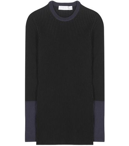 Victoria Beckham Knitted Cotton-blend Sweater