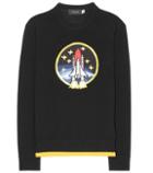 Jimmy Choo Rocket Shuttle Embellished Wool Sweater