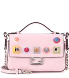 Lisa Marie Fernandez Double Micro Baguette Leather Shoulder Bag