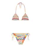 Redvalentino Reversible Crochet-knit Bikini Set