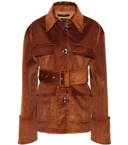 Rokh Belted Corduroy Jacket