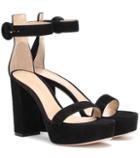 Dolce & Gabbana Kids Suede Plateau Sandals
