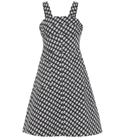 Alexachung Checked Stretch Cotton Dress