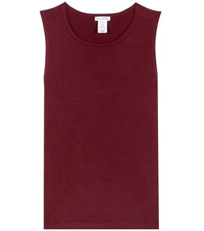 Oscar De La Renta Cashmere And Silk Knitted Top