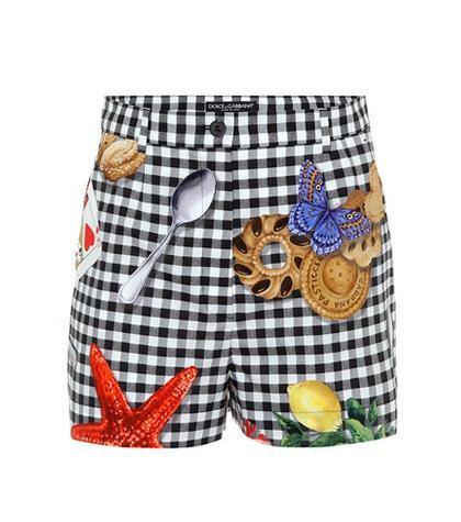 Tory Sport Printed Cotton Shorts