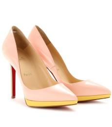 Christian Louboutin Pigalle Plato 120 Patent Leather Pumps