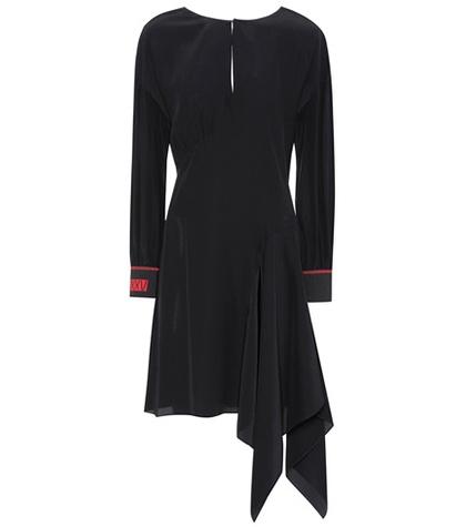 Fendi Asymmetric Silk-crêpe Dress
