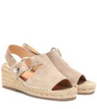Veronica Beard Arc Suede Wedge Espadrilles