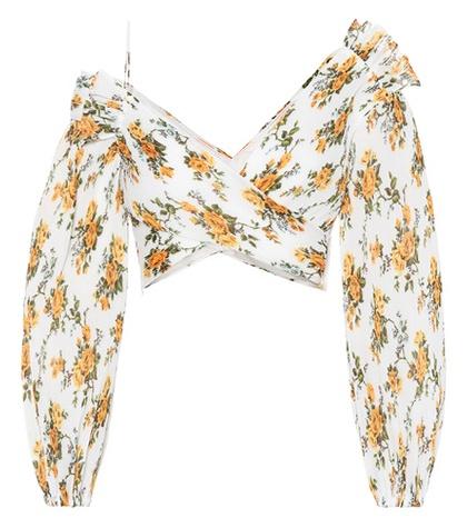 Zimmermann Golden Surfer Crop Top