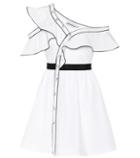 Valentino Frill Cotton-poplin Dress