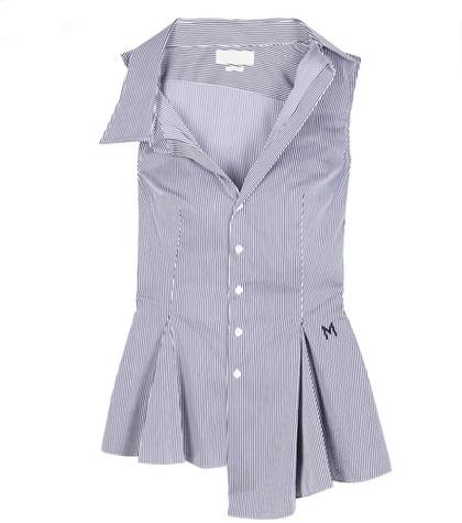 Monse Striped Cotton-blend Blouse