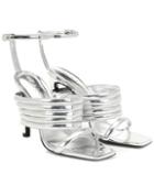 Saint Laurent Tunnel Strap Leather Sandals