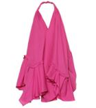 Gianvito Rossi La Robe Rosa Wool Minidress