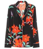 Diane Von Furstenberg Floral Silk Pyjama Shirt