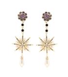 Oscar De La Renta Jewelled Star Clip-on Earrings
