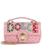 Jimmy Choo Lucia Embellished Leather Shoulder Bag
