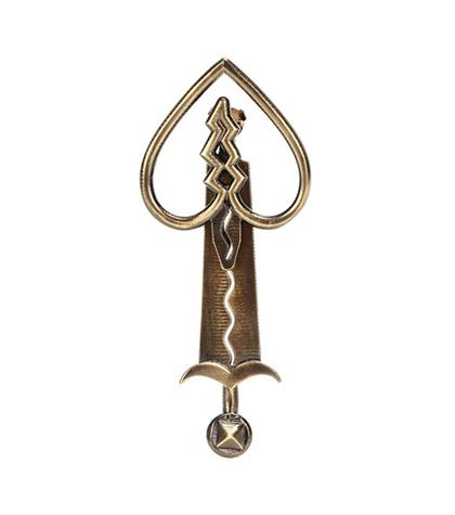 Valentino Loveblade Brass Earring
