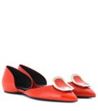 Unravel Flat Chips Leather Ballerinas