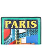 Balenciaga Bazar Paris Leather Pouch