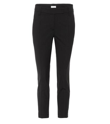Brunello Cucinelli Wool-blend Cropped Trousers