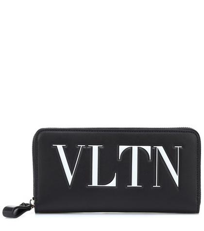 Prada Valentino Garavani Vltn Leather Wallet