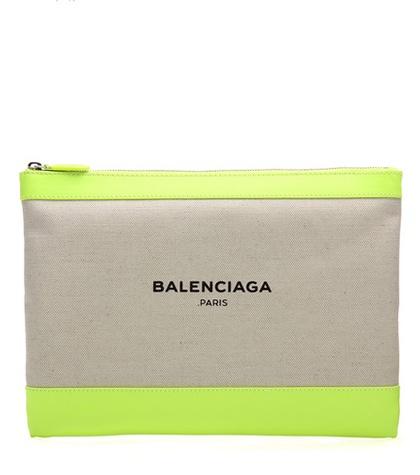 Adidas By Stella Mccartney Canvas And Leather Clutch