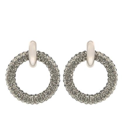 Balenciaga Crystal-embellished Hoop Earrings