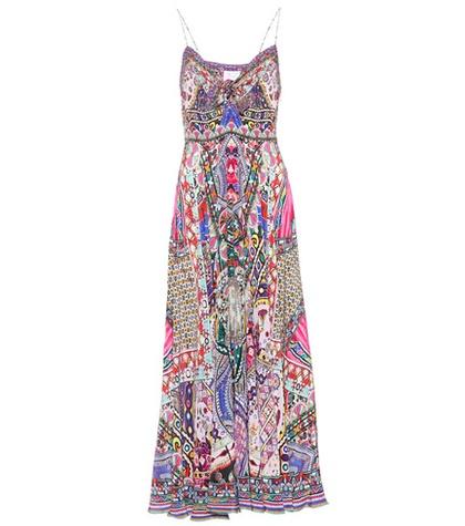 Preen By Thornton Bregazzi Printed Silk Maxi Dress