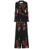 Valentino Floral-printed Silk Jumpsuit