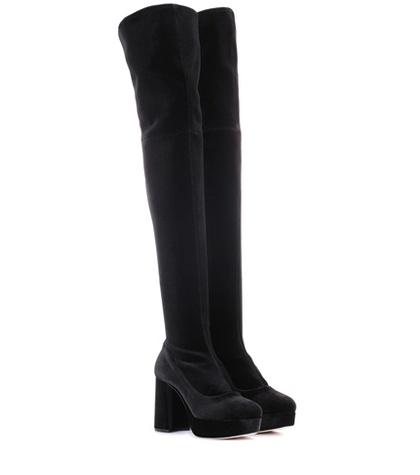 Loewe Velvet Over-the-knee Boots