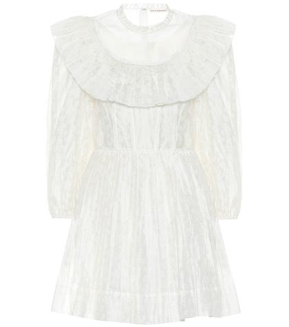 Jonathan Simkhai Whitely Cotton And Silk Minidress