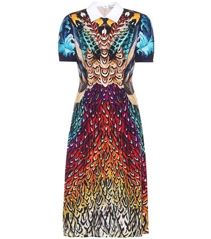 Mary Katrantzou Printed Silk Dress
