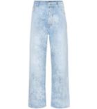 Jimmy Choo Mottle Wide-leg Jeans