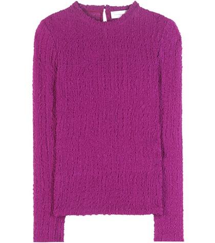 Victoria Beckham Silk Seersucker Top