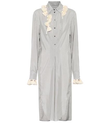 Loewe Striped Silk Shirt Dress