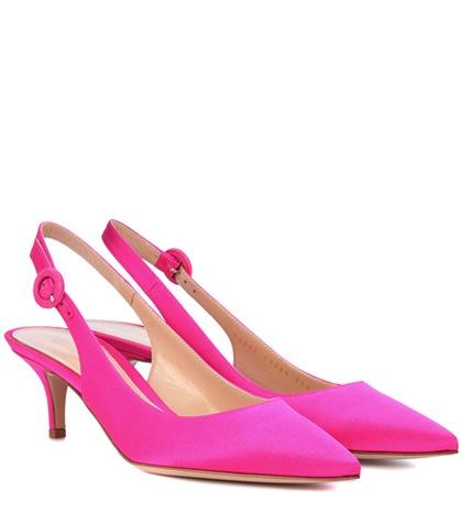 Atm Anthony Thomas Melillo Anna Satin Slingback Pumps