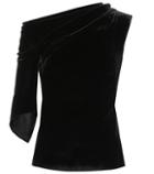 Peter Pilotto Asymmetric Velvet Top