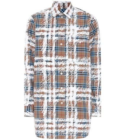 See By Chlo Scribble Check Cotton Shirt