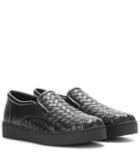 Marc Jacobs Intrecciato Leather Slip-on Sneakers