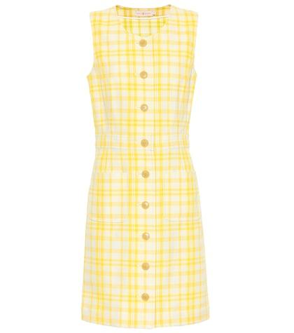Tory Burch Checked Cotton-blend Dress