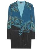 Etro Printed Wool And Cashmere Cardigan