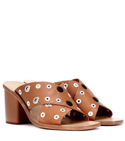 Rag & Bone Paige Leather And Suede Sandals