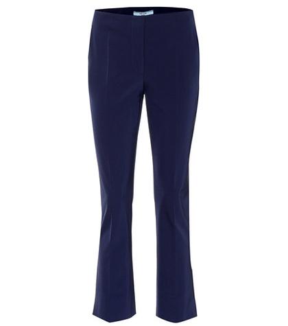 Prada Cropped Crêpe Pants